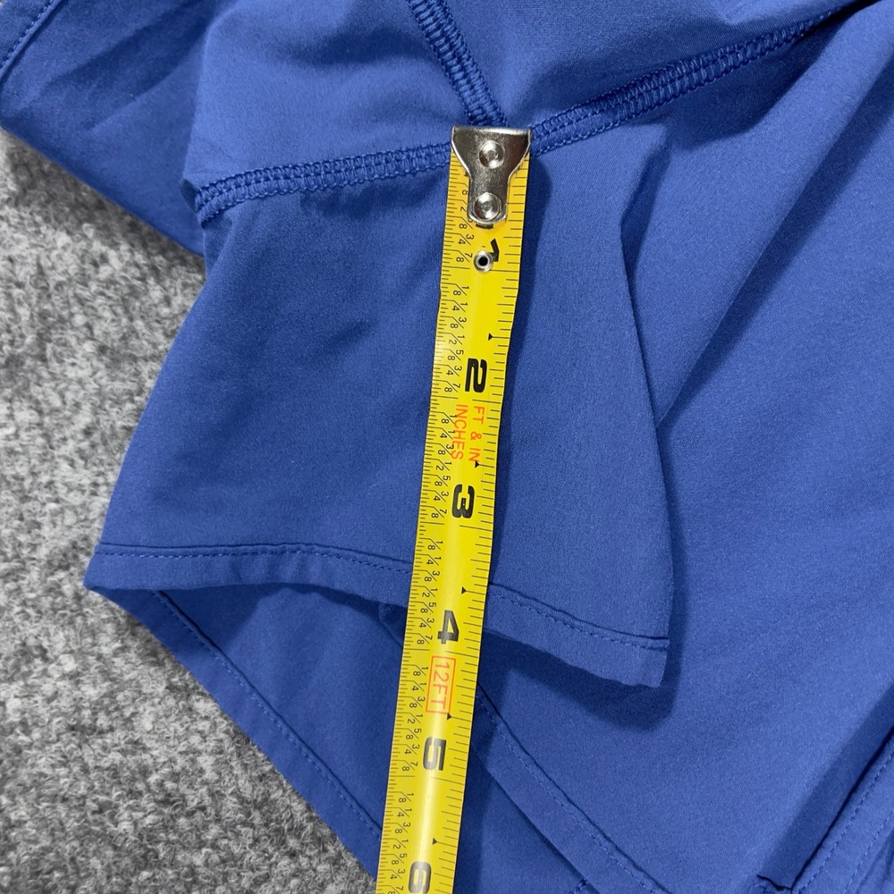 Lululemon Track That HR Lined Short 3 Women Size 0 Blue Smocked Waist W7AZ2S - Picture 5 of 6